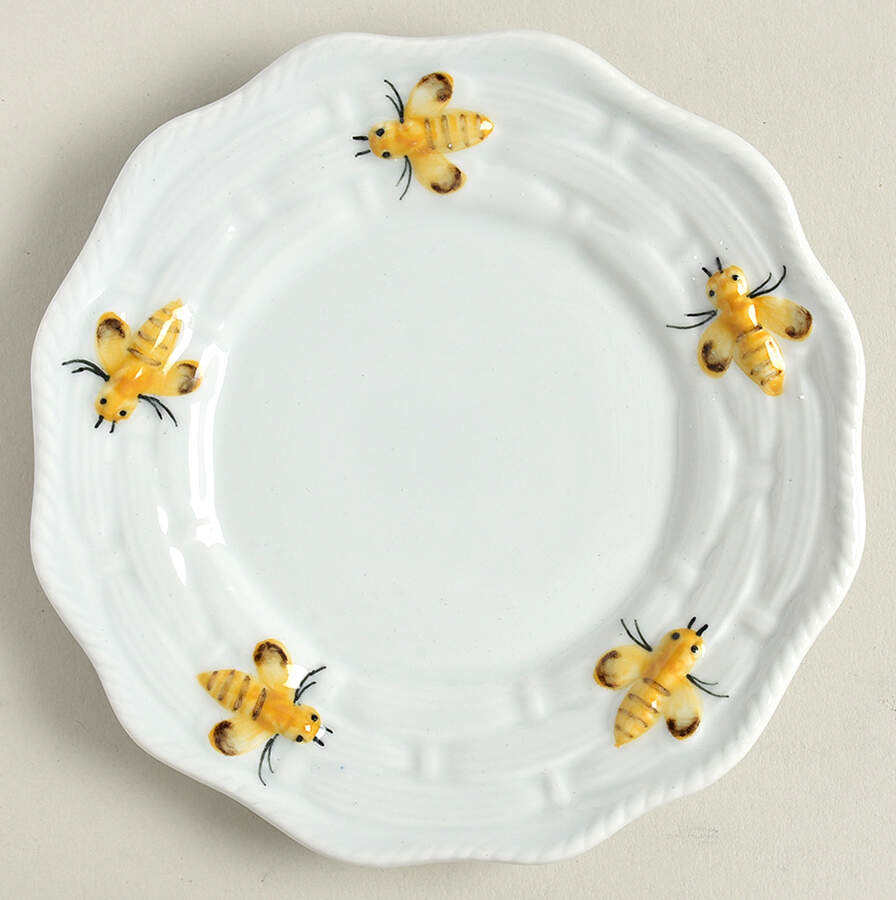 Bees Yellow Saucer for Mug & Lid by Sadek-1