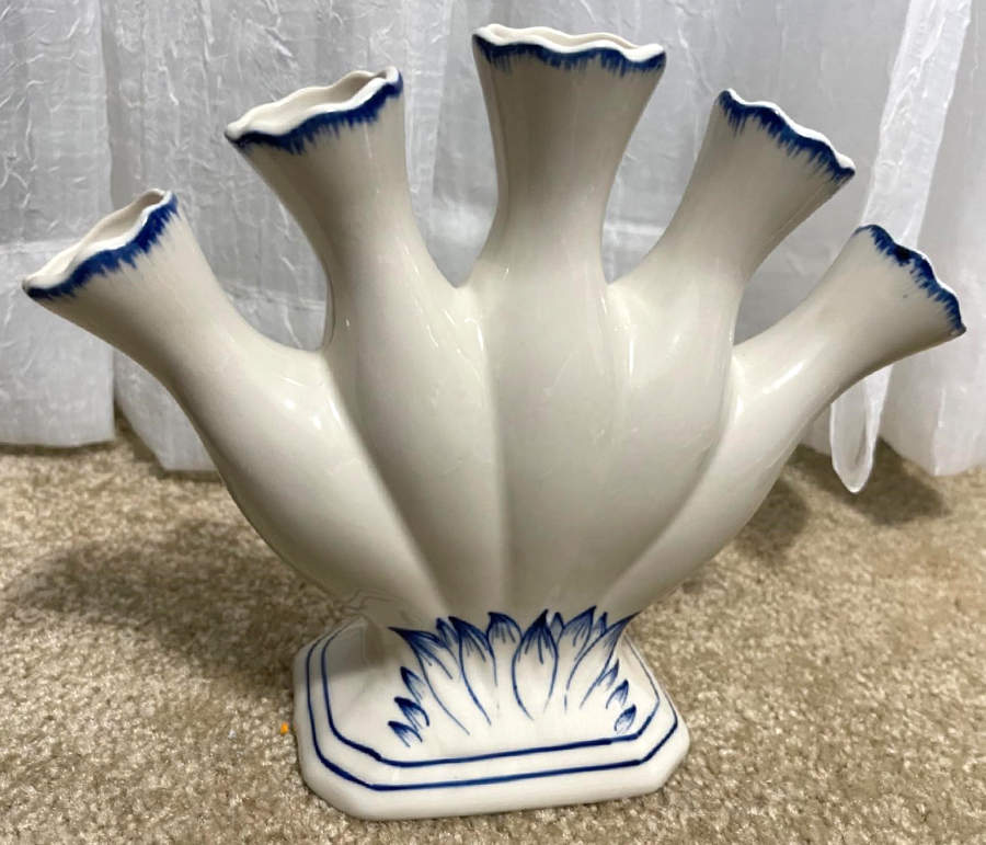 Blue in Bloom 6" Finger Vase by Sadek-1