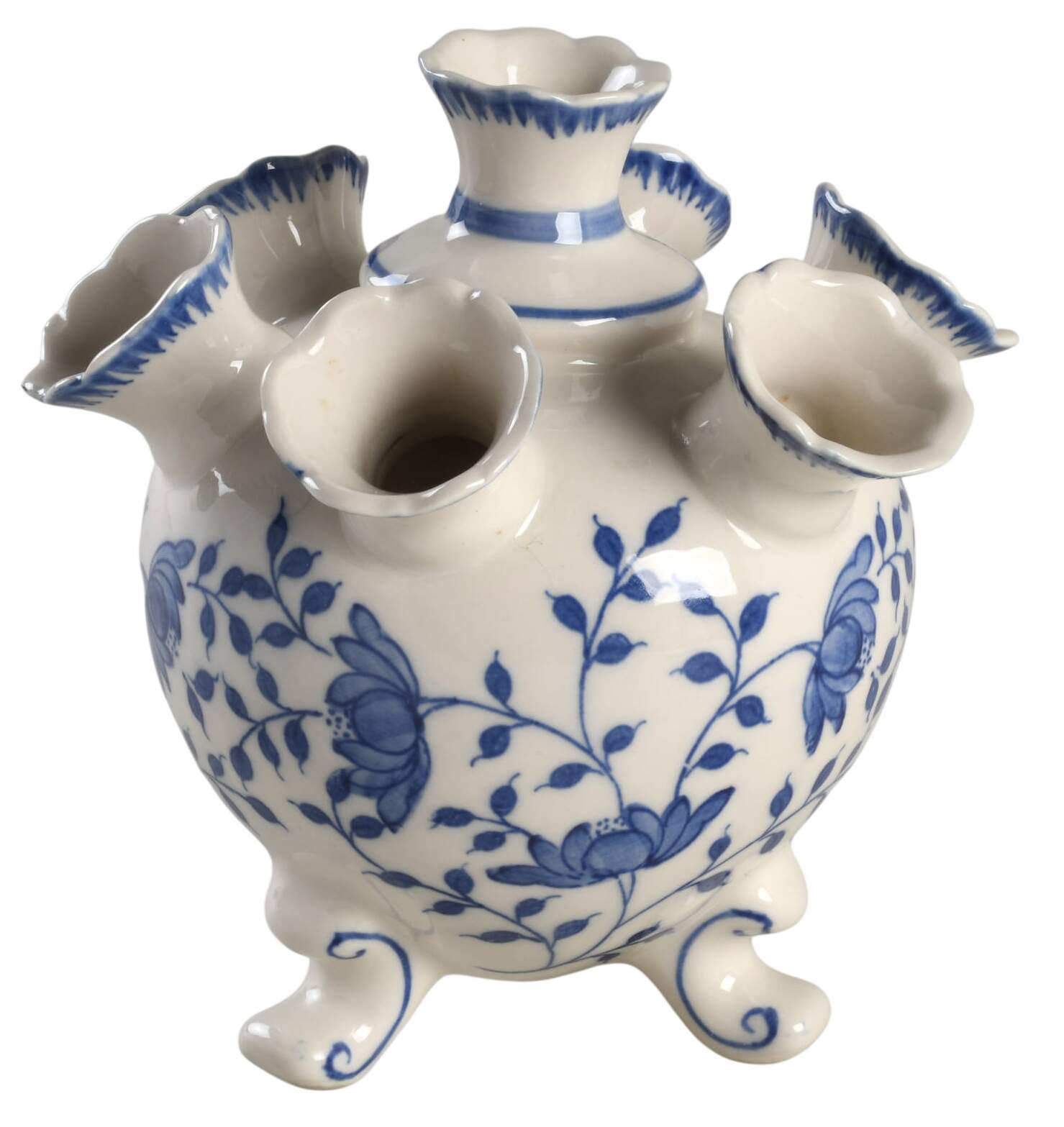 Blue in Bloom 5" Tulipiere Vase by Sadek-1