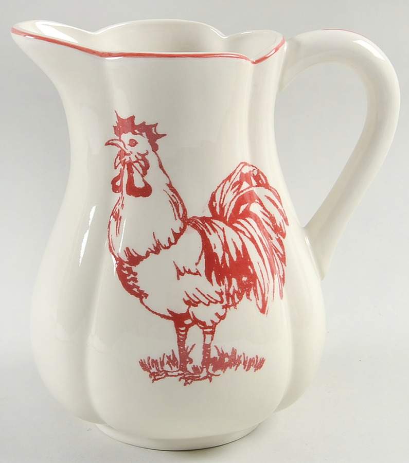 Barnyard Toile Farm 64 Oz Pitcher by Sadek-1