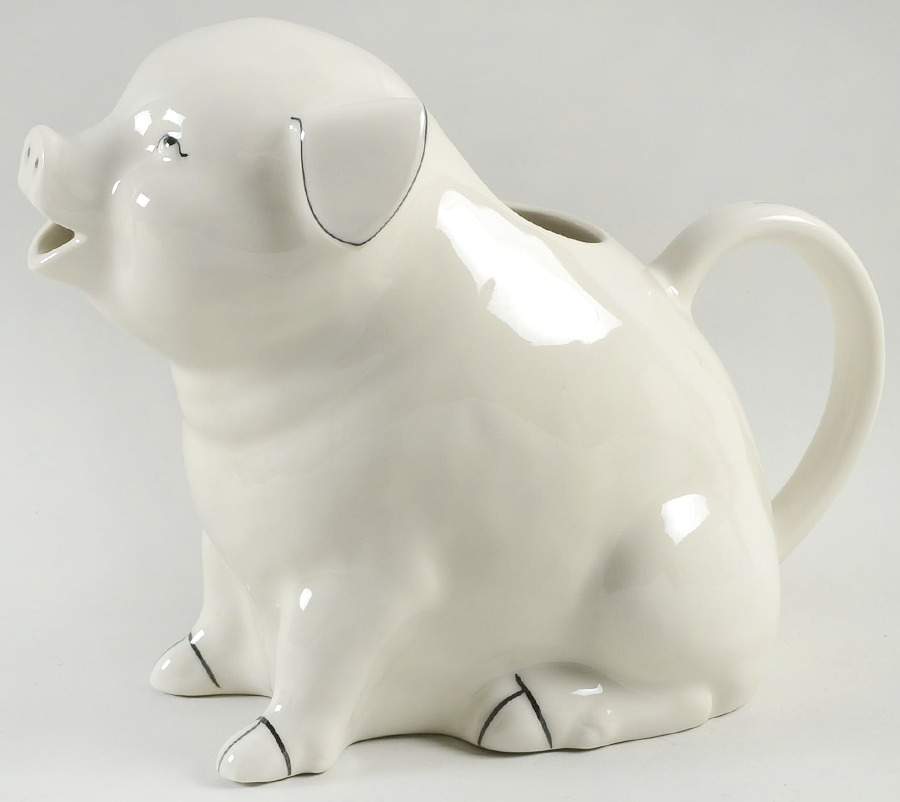 Barnyard Toile Farm Figural Pitcher by Sadek-1