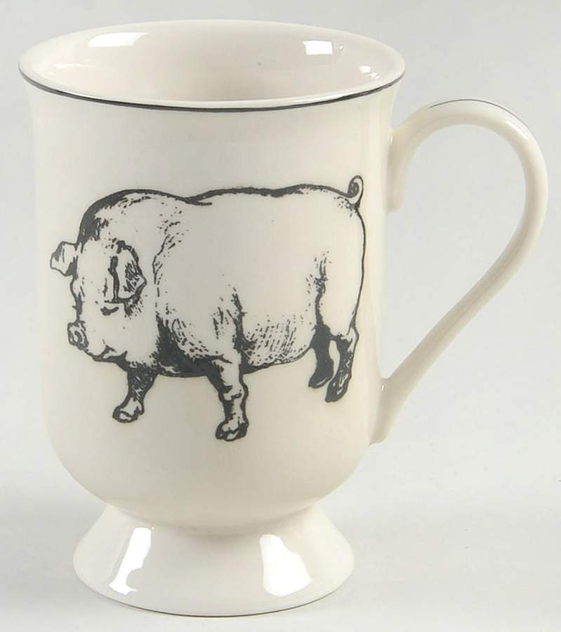 Barnyard Toile Farm Mug by Sadek-1