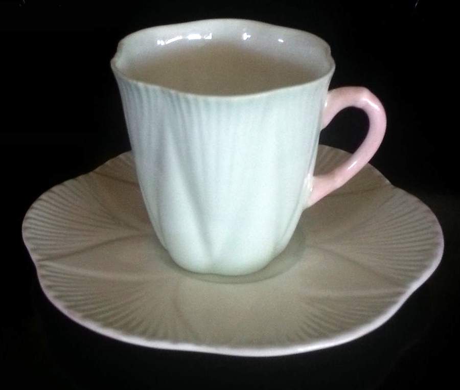 13296 Flat Demitasse Cup & Saucer Set by Shelley-1