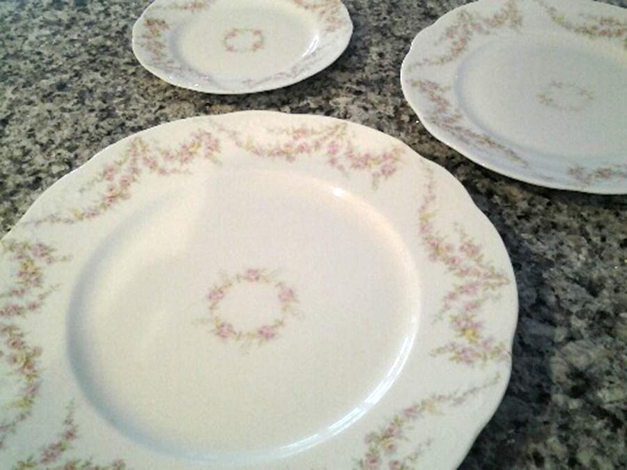 Rose Festoon Pink Dinner Plate by Syracuse-1