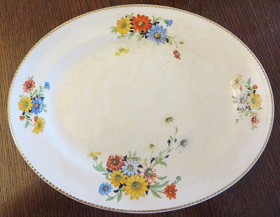 New Era 12" Oval Serving Platter by Sebring Pottery-1
