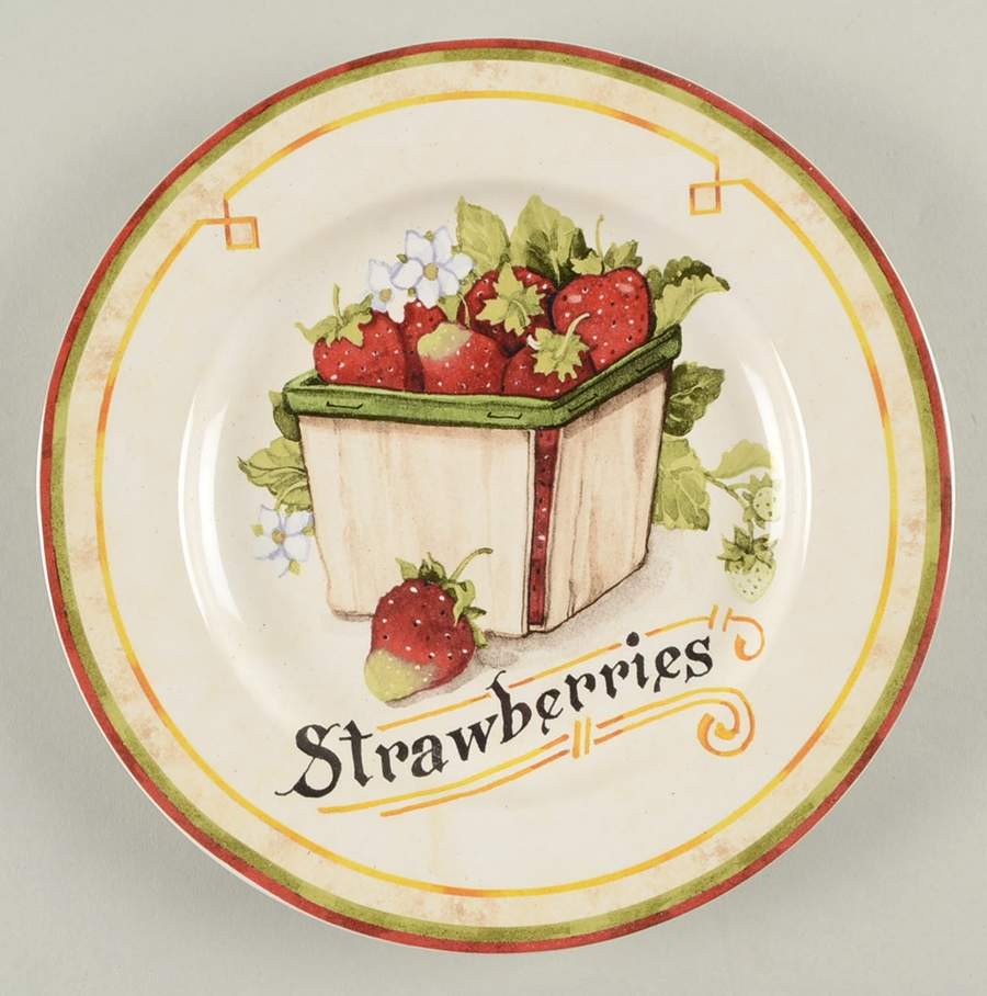 Berry Harvest Salad Plate by Sakura-1