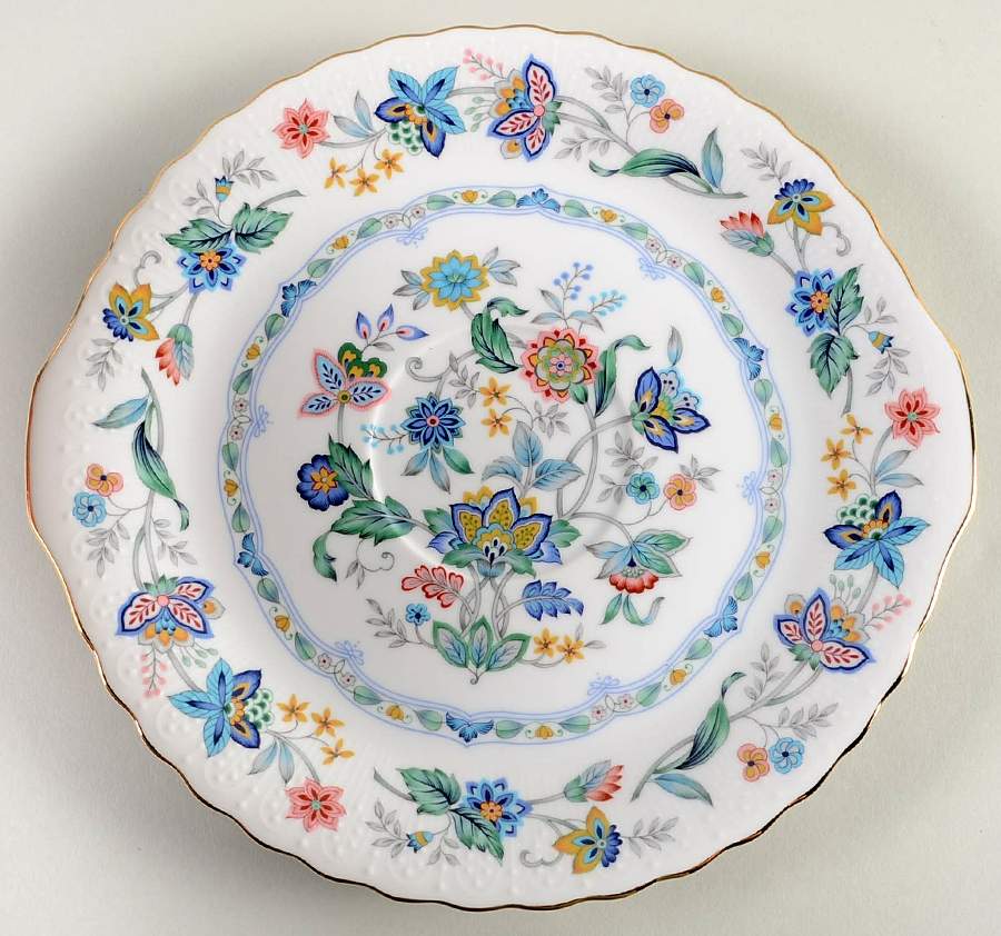 Garden of India (Scalloped) Plate for (3 Pc) Party Serving/Chip & Dip Set by Sadek-1