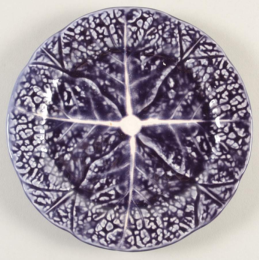 Cabbage Blue Bread & Butter Plate by Secla-1