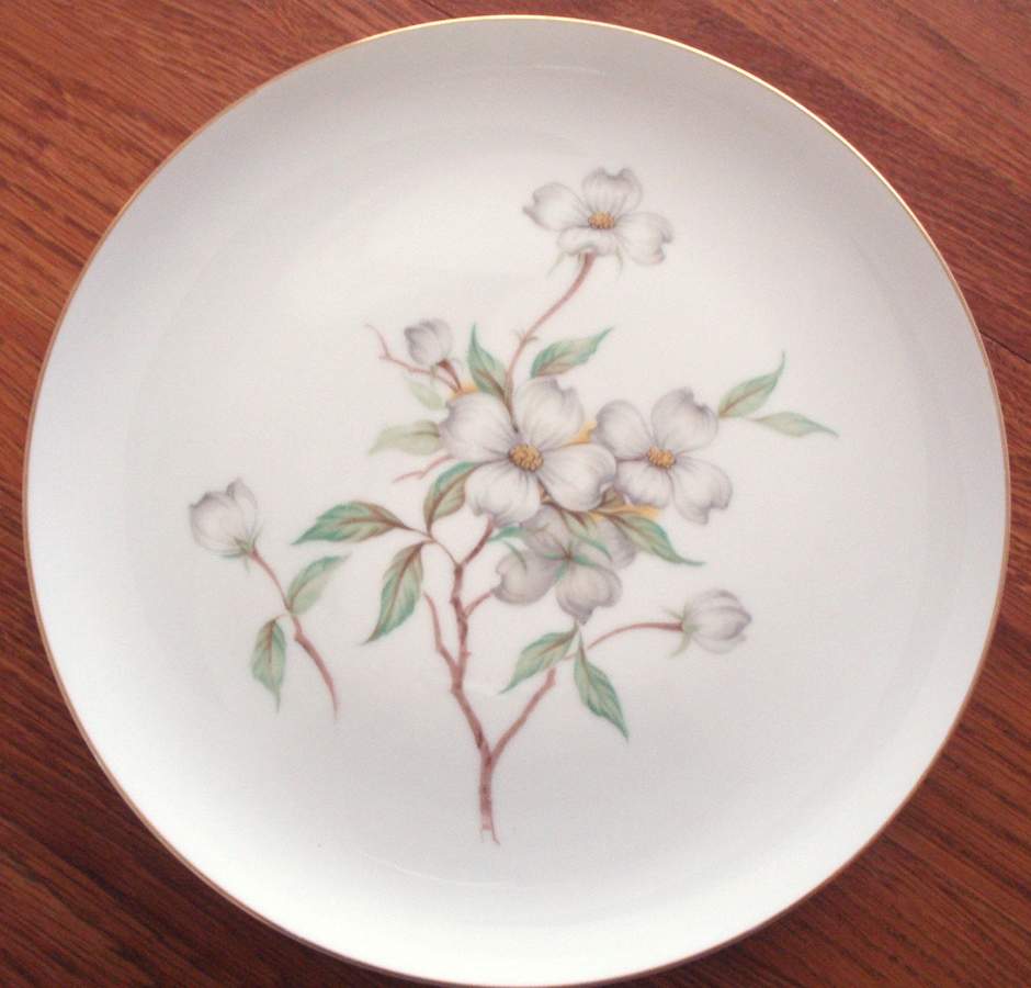 Canadian Dogwood Dinner Plate by Sango-1