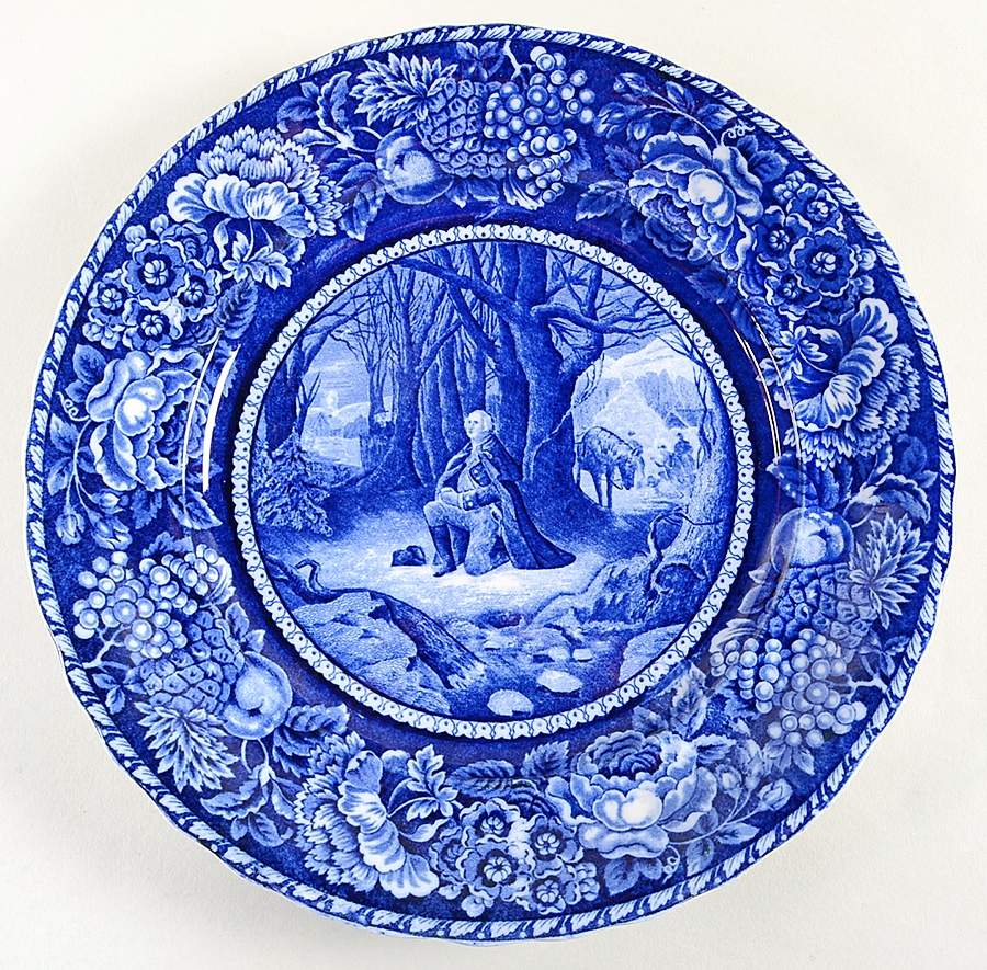 Washingtons Prayer at Valley Forg Dinner Plate by Staffordshire-1