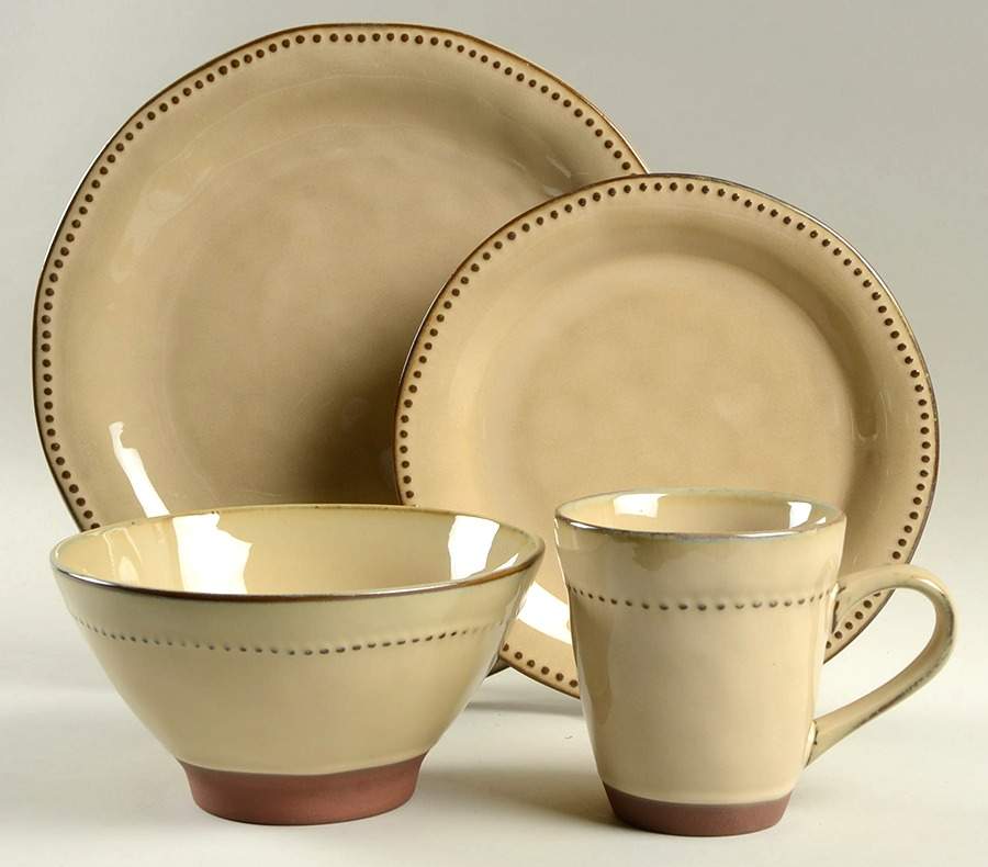 Cyprus Beige 4 Piece Place Setting by Sango-1