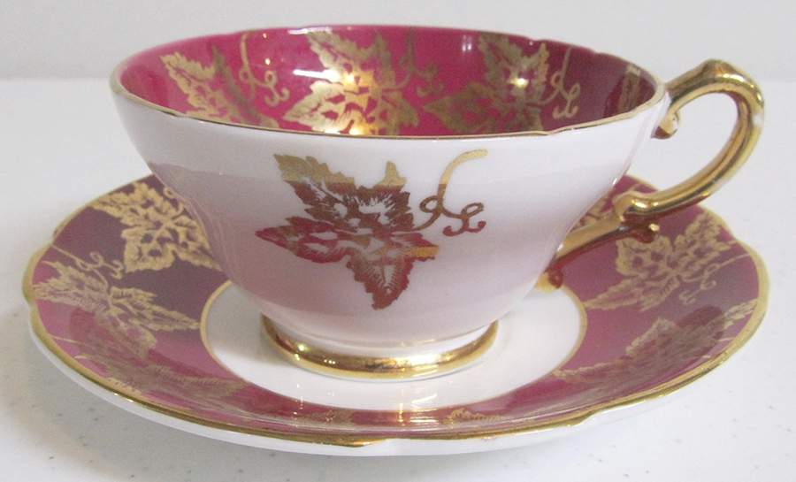 1119 Footed Cup & Saucer Set by Stanley China (ENG)-1
