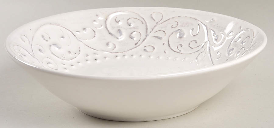SWZ2 White 9" Individual Pasta Bowl by Sweet Ceramics (La Ceramica d'Italia)-1