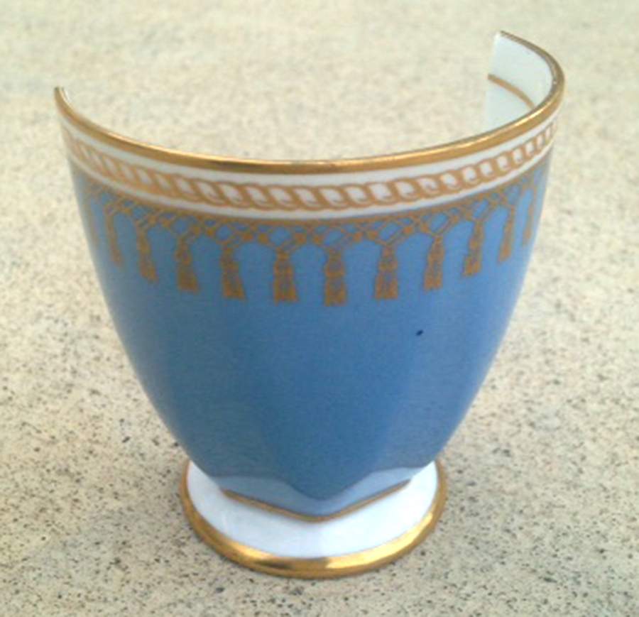 Ryde Light Blue Footed Demitasse Cup by Spode-1