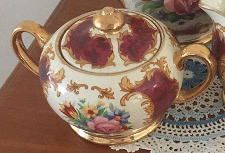 1834 Sugar Bowl & Lid by Sadler-1