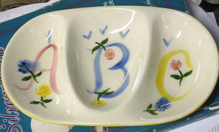 ABC Divided Child's Plate by Stangl-1