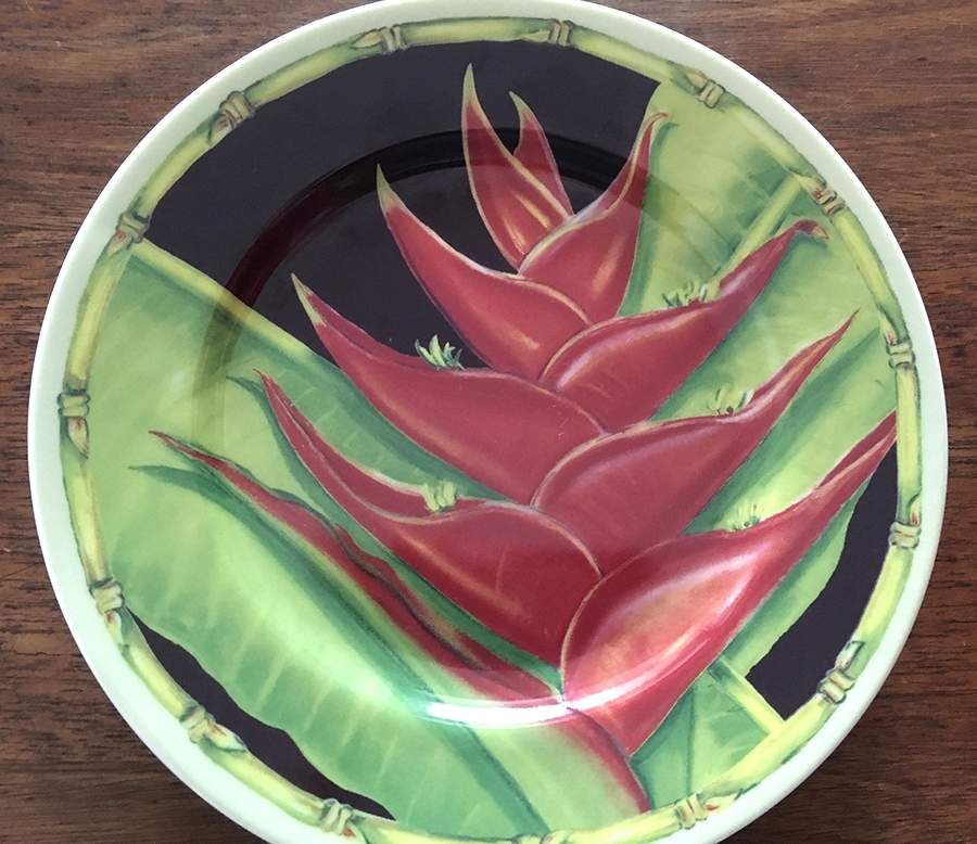 Heliconia Dinner Plate by Sadek-1