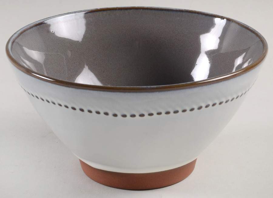 Ruvo Gray Soup/Cereal Bowl by Sango-1