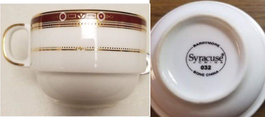 Barrymore Flat Cup & Saucer Set by Syracuse-1