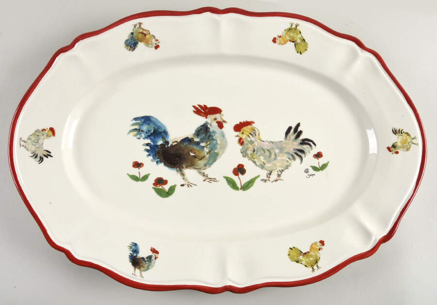 Jacques Pepin 19" Oval Serving Platter by Sur La Table-1