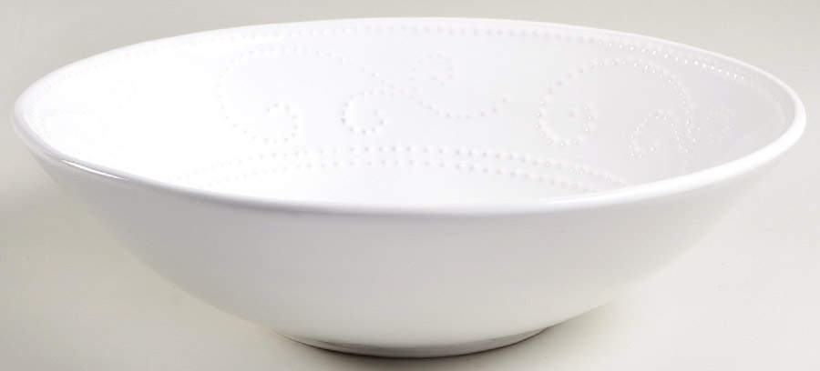 SWZ1 White 12" Round Serving Bowl by Sweet Ceramics (La Ceramica d'Italia)-1