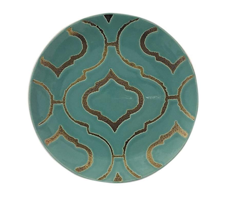 Moroccan Gold Salad Plate by Spectrum-1