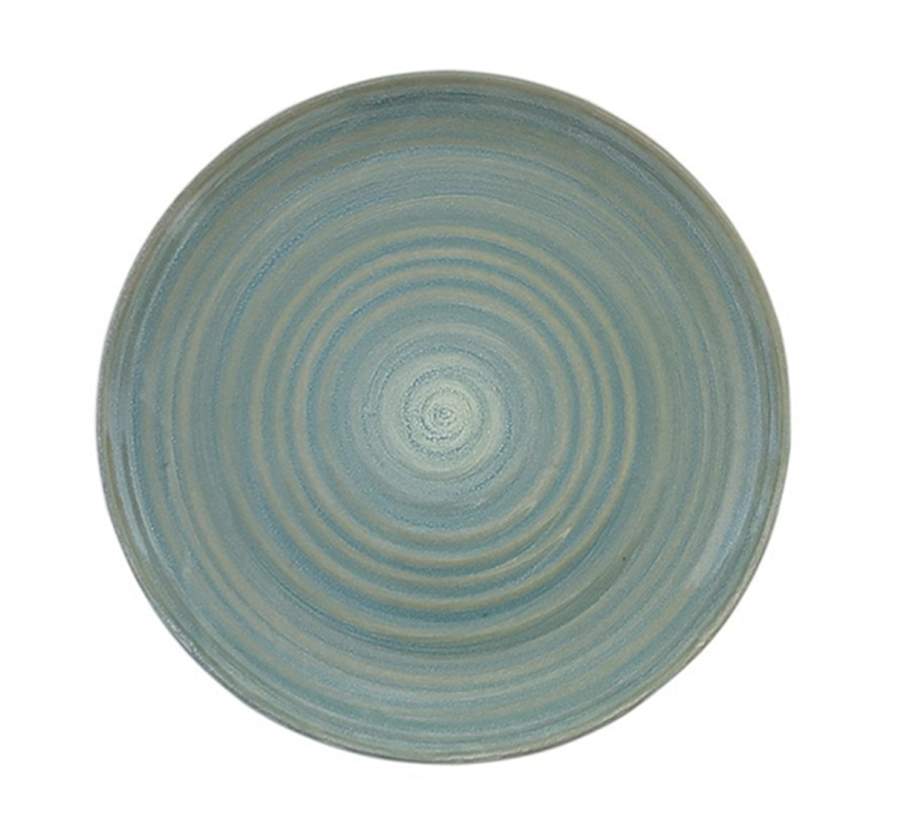 Reactive Swirl Blue Dinner Plate by Spectrum-1
