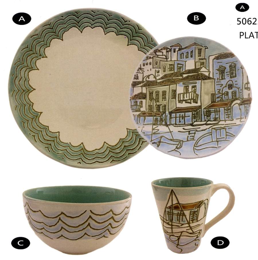 Coastal Sketchbook Dinner Plate by Spectrum-1