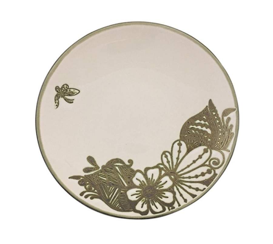 Butterfly Metallic Salad Plate by Spectrum-1