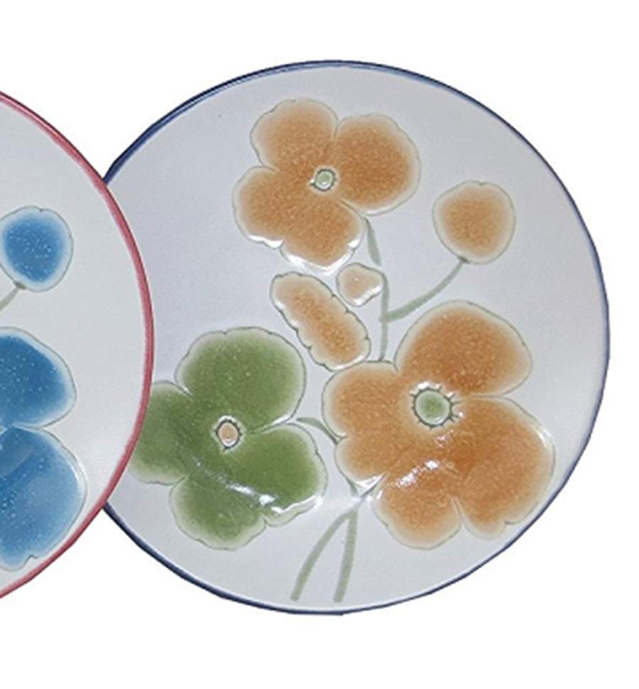 Pia Floral Appetizer Plate by Spectrum-1