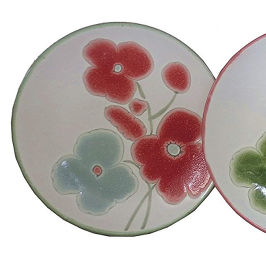 Pia Floral Appetizer Plate by Spectrum-1