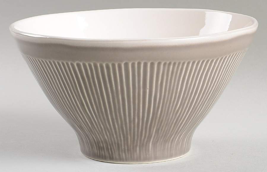 Chromatic Gray Soup/Cereal Bowl by Sango-1