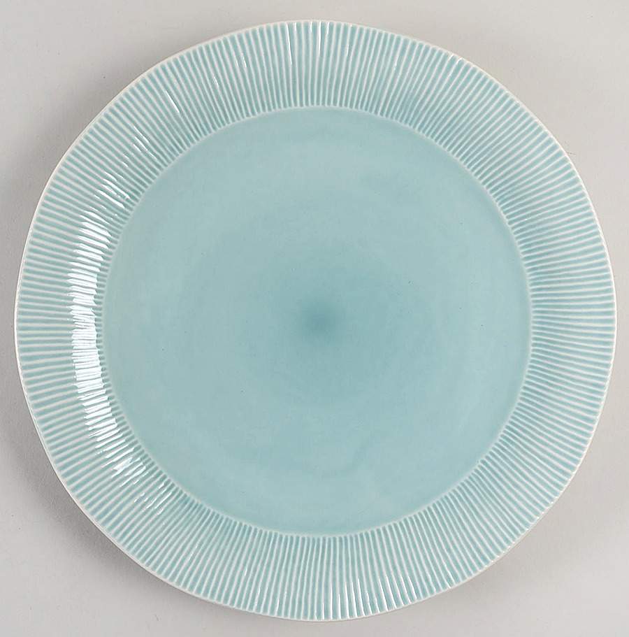 Chromatic Aqua Dinner Plate by Sango-1