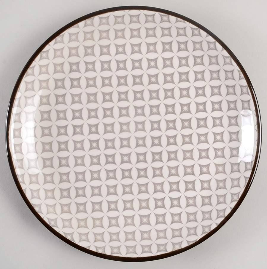 Crystal Gray Dinner Plate by Sango-1