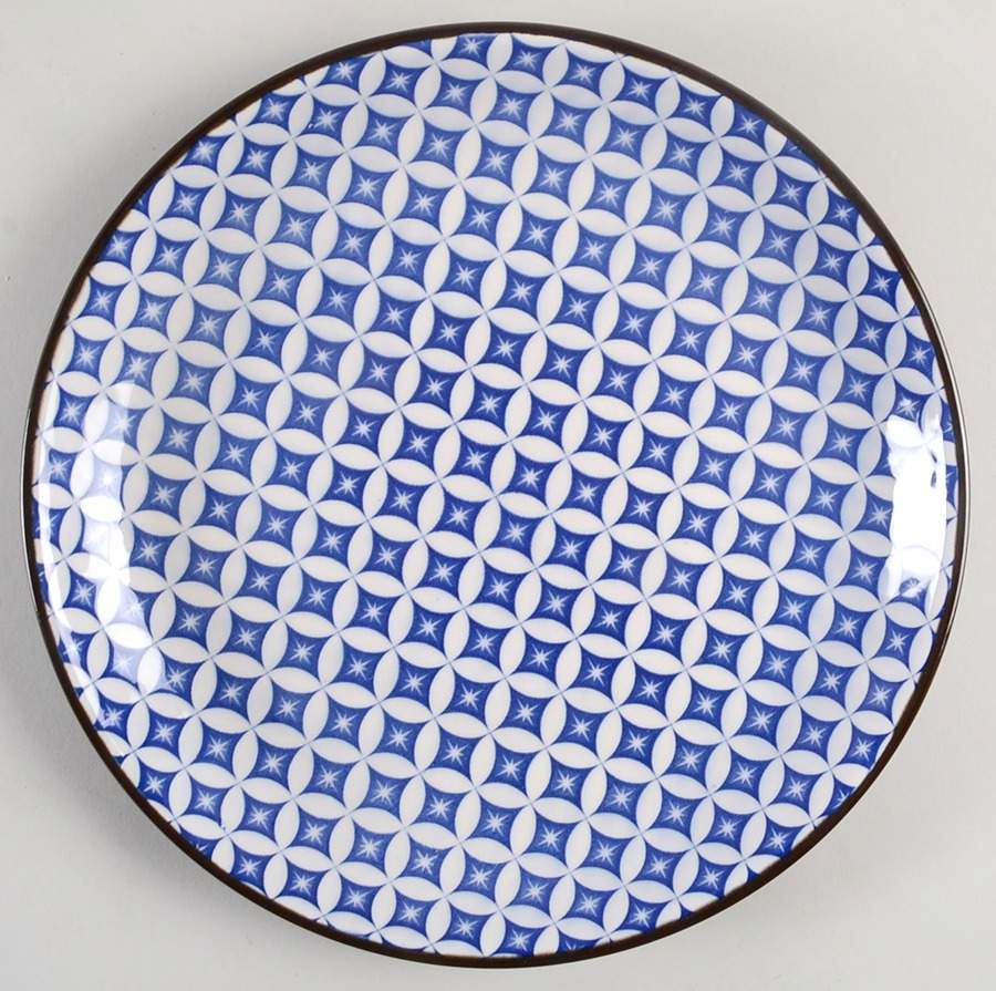 Crystal Blue Dinner Plate by Sango-1