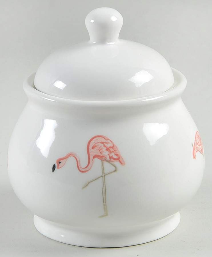 Flamingo Sugar Bowl & Lid by Signature-1