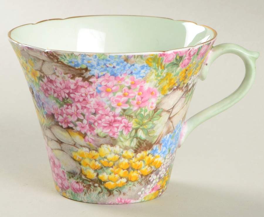 Rock Garden (Perth Shape) Flat Cup by Shelley-1