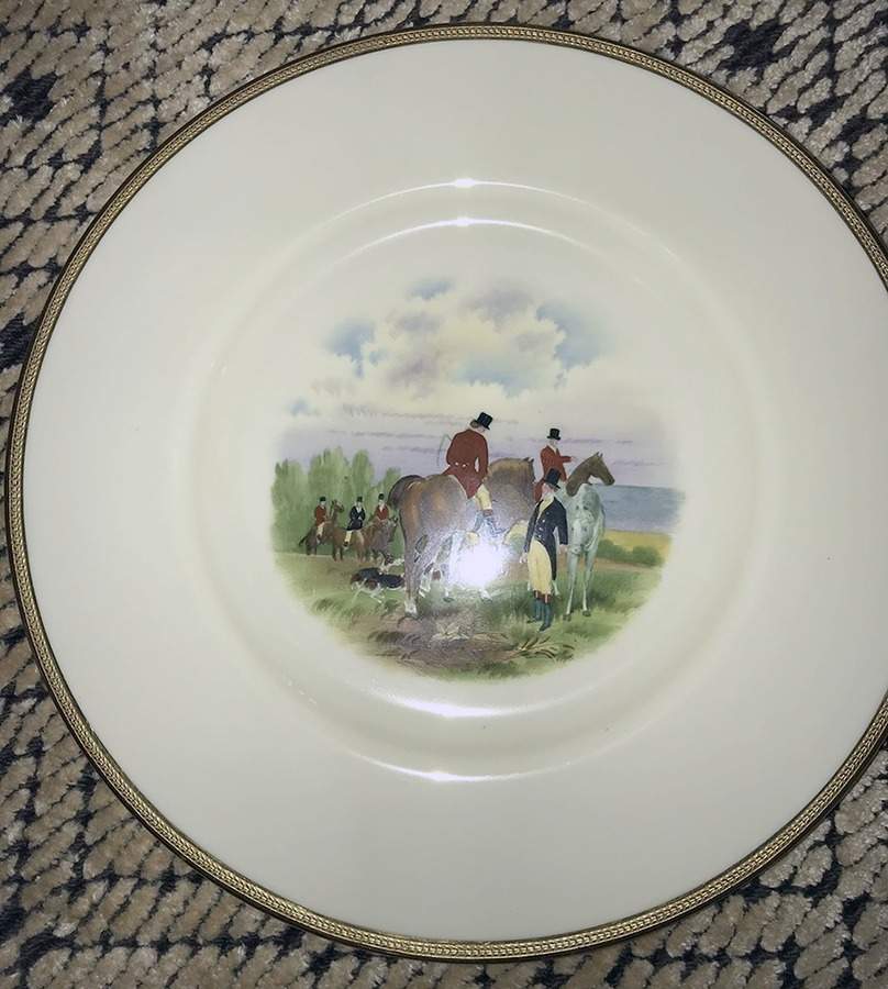 Hunting Scenes Dinner Plate by Spode-1