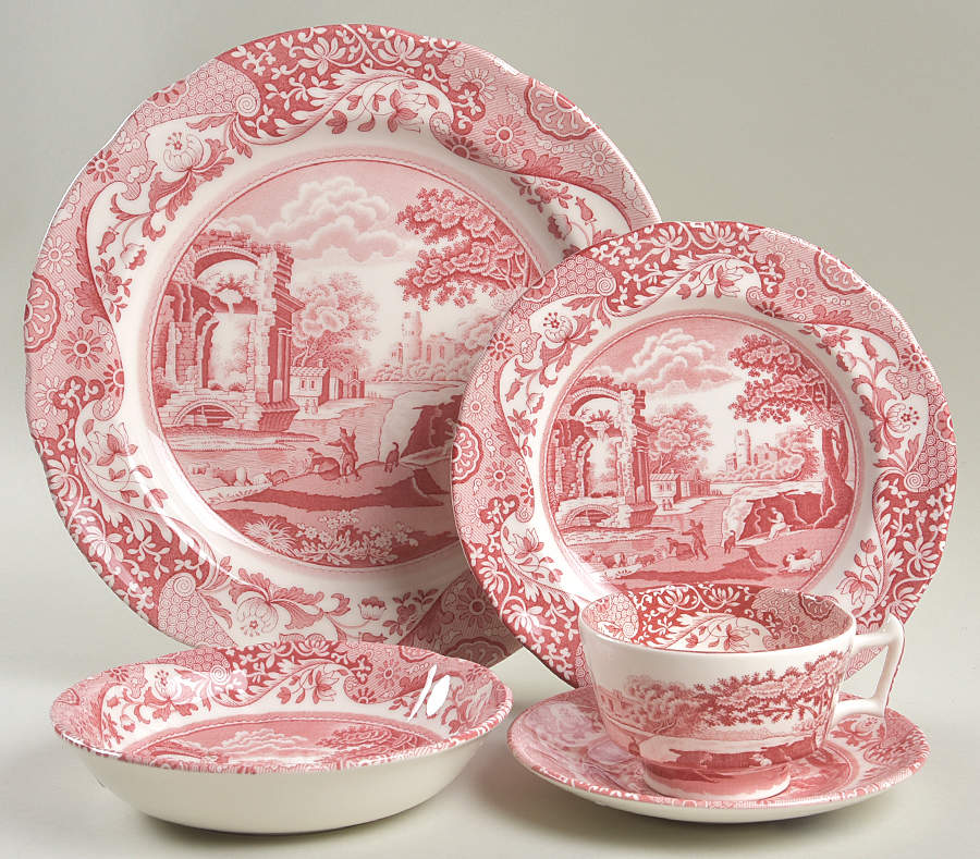 Cranberry Italian 5 Piece Place Setting by Spode-1