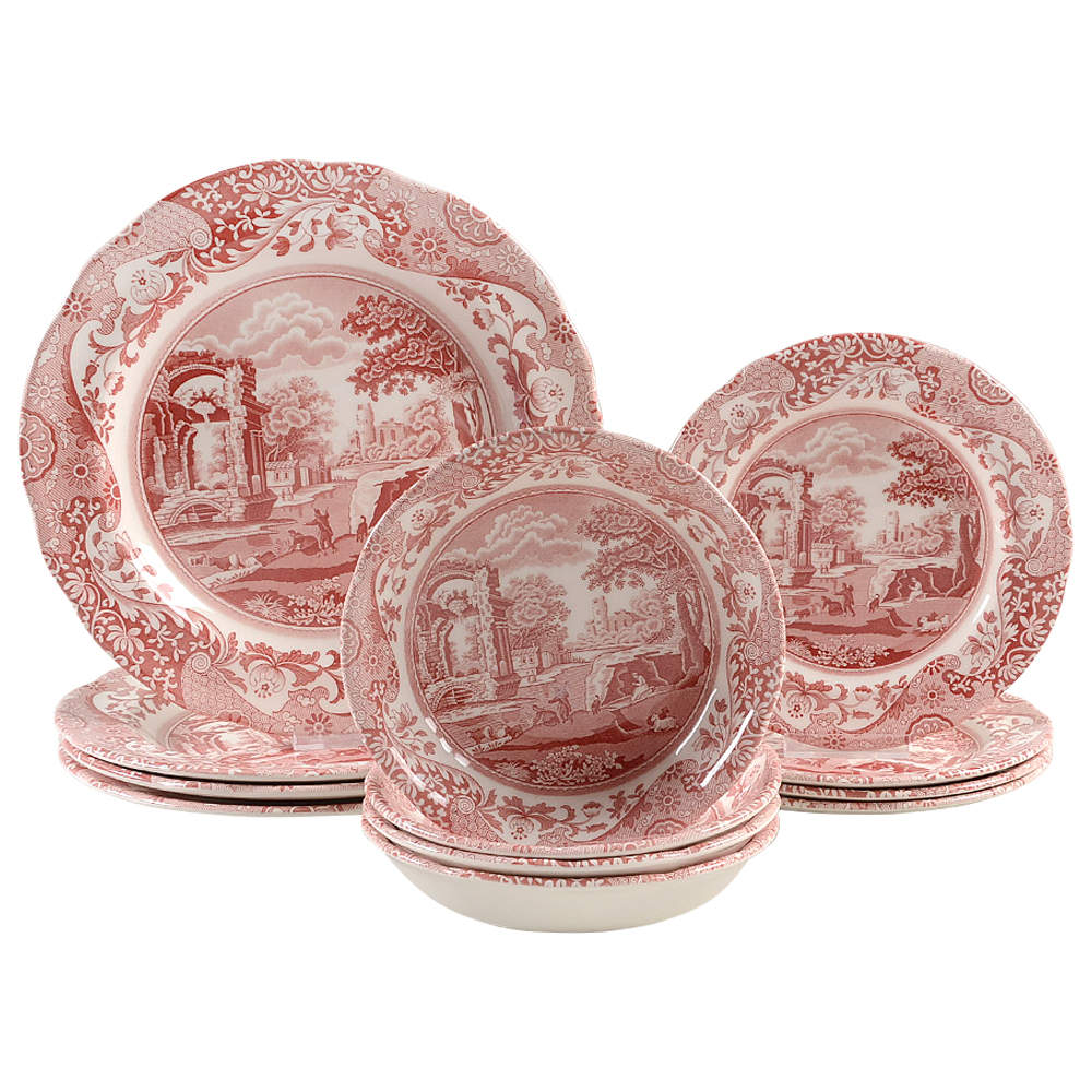 Cranberry Italian 12 Piece Set by Spode-1
