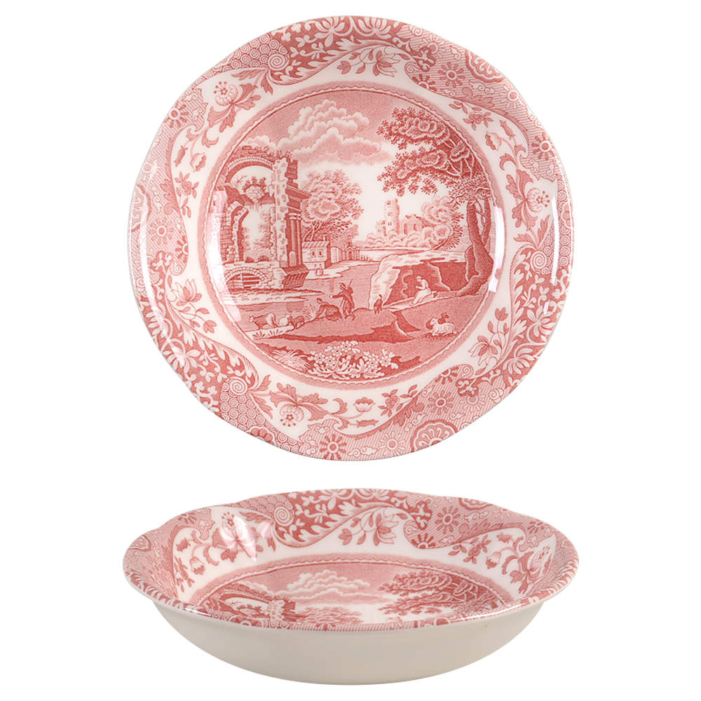 Cranberry Italian Coupe Cereal Bowl by Spode-1