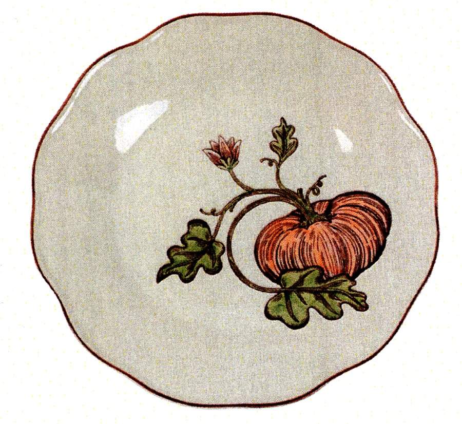 Pumpkin Fields Dinner Plate by Sadek-1