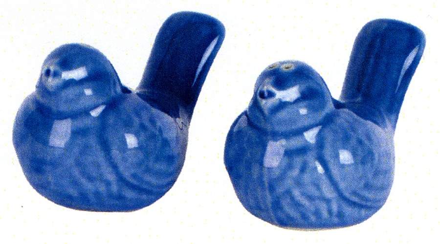 Delft Garden Figural Salt & Pepper Set by Sadek-1