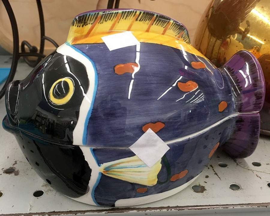 Ocean Fish Sugar Bowl & Lid by Studio Nova-1