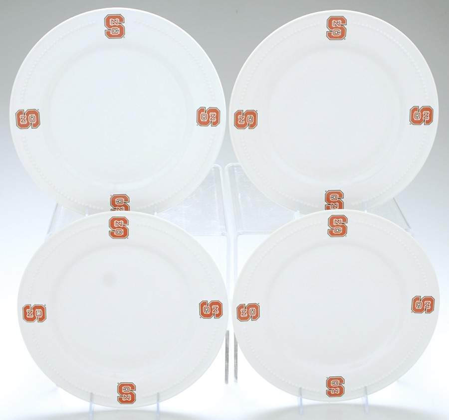 NC State Dinner Plate - Set of 4 by Slavic Treasures-1