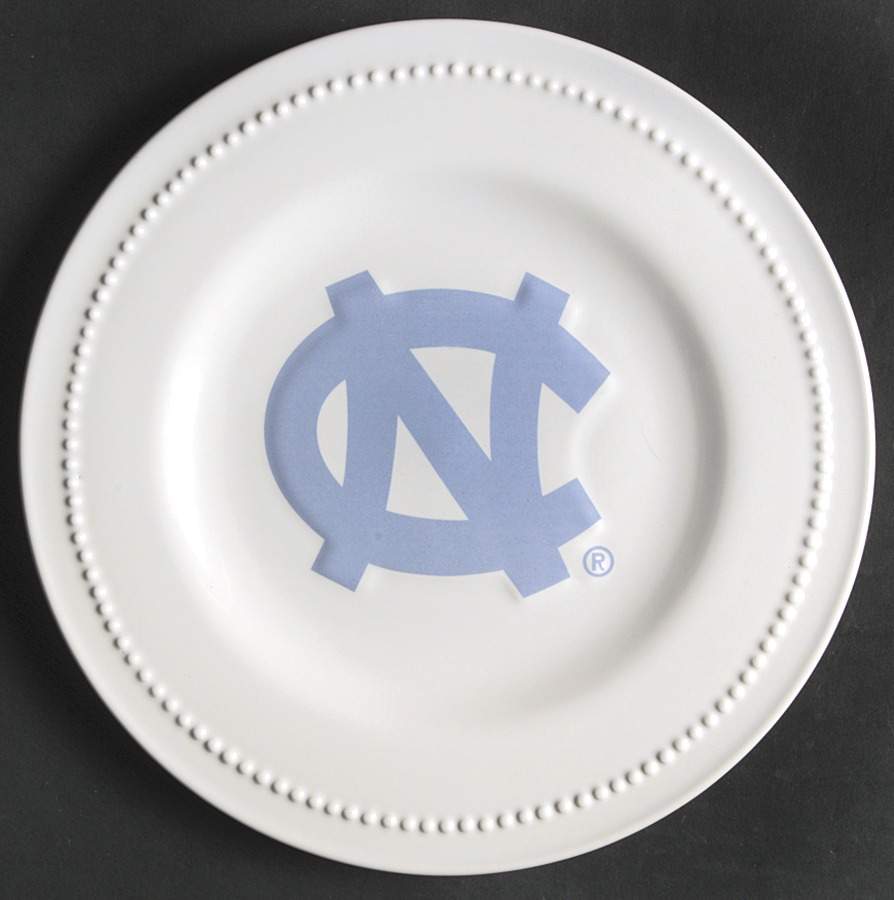 University of North Carolina Salad Plate - Set of 4 by Slavic Treasures-1