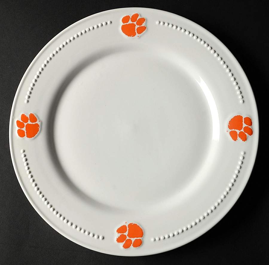 Clemson University Dinner Plate by Slavic Treasures-1
