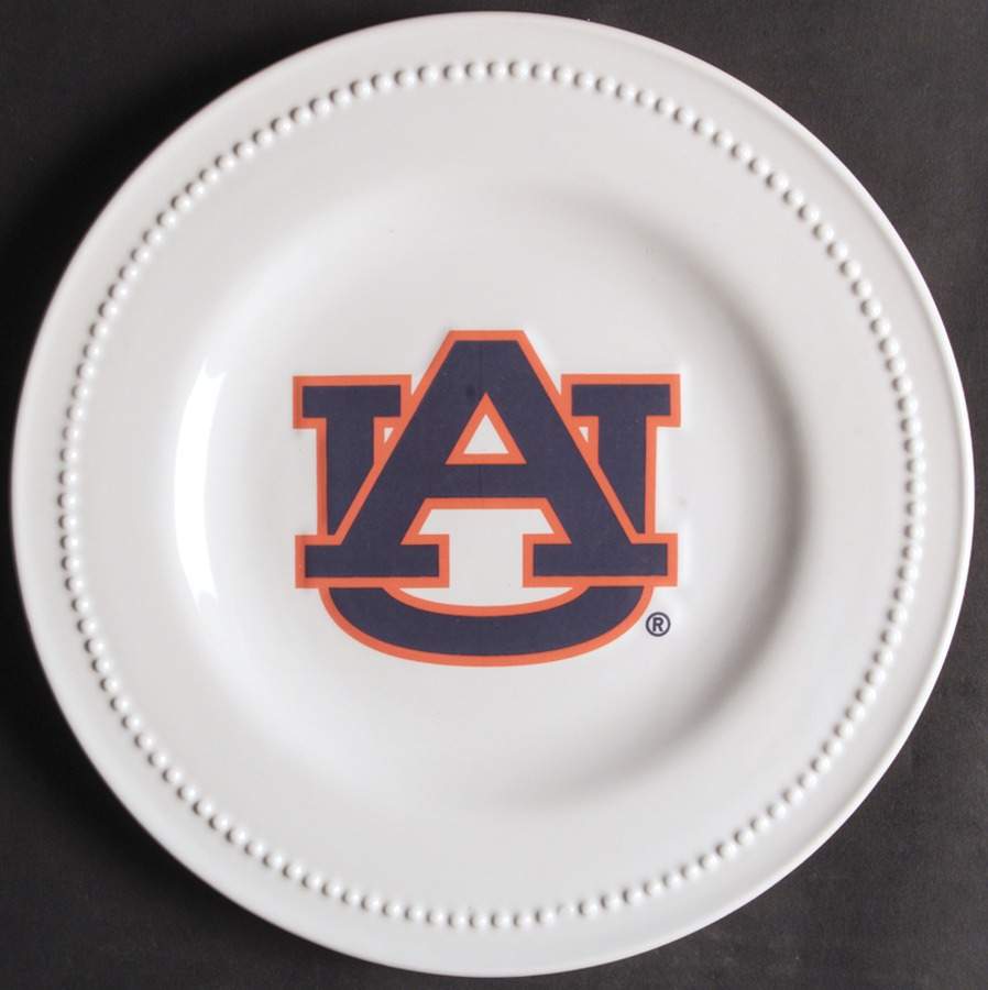 Auburn University Salad Plate - Set of 4 by Slavic Treasures-1