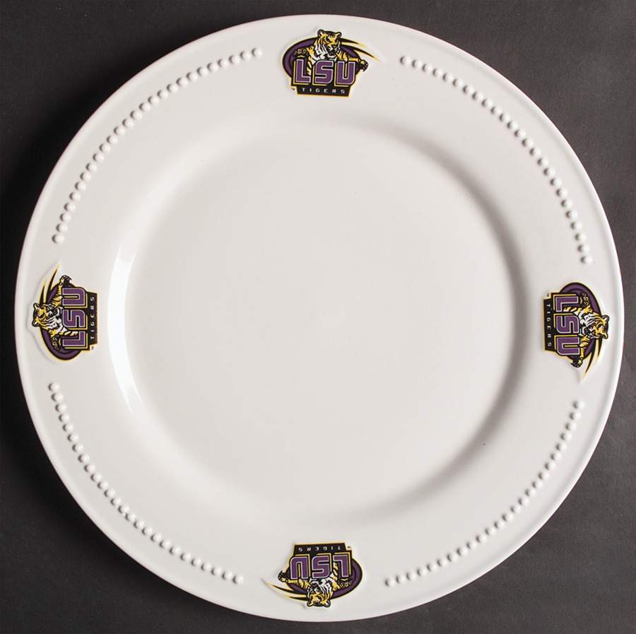 Louisiana State University Dinner Plate - Set of 4 by Slavic Treasures-1