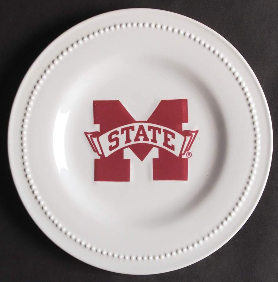 Mississippi State Salad Plate - Set of 4 by Slavic Treasures-1